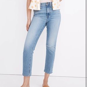 Madewell high-rise slim boyfriend jeans